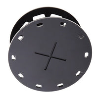 HKM-589843 Round Black Makeup Brush Holder with 10 Holes for Easy Storage