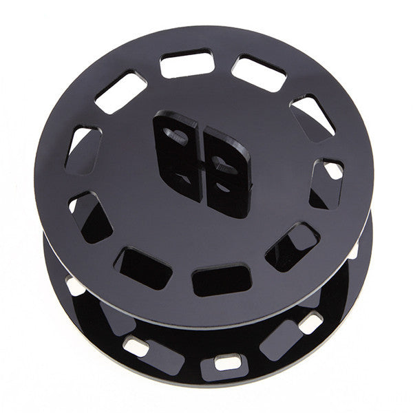 HKM-589843 Round Black Makeup Brush Holder with 10 Holes for Easy Storage