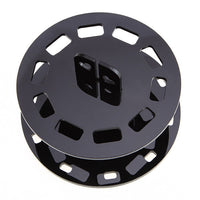 HKM-589843 Round Black Makeup Brush Holder with 10 Holes for Easy Storage