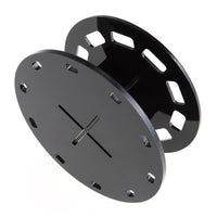HKM-589843 Round Black Makeup Brush Holder with 10 Holes for Easy Storage