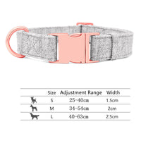 HKM-774739 Adjustable Pet Dog Collar with Engraving and Leash Set - Anti-Lost Traction Rope Supplies Available in S, M, L Sizes