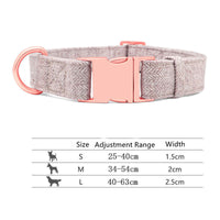 HKM-774739 Adjustable Pet Dog Collar with Engraving and Leash Set - Anti-Lost Traction Rope Supplies Available in S, M, L Sizes