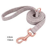 HKM-774739 Adjustable Pet Dog Collar with Engraving and Leash Set - Anti-Lost Traction Rope Supplies Available in S, M, L Sizes