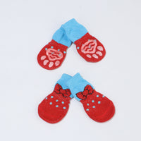 HKM-140819 Indoor Pet Socks - Breathable, Anti-Slip, and Easy-to-Clean Cotton Blend