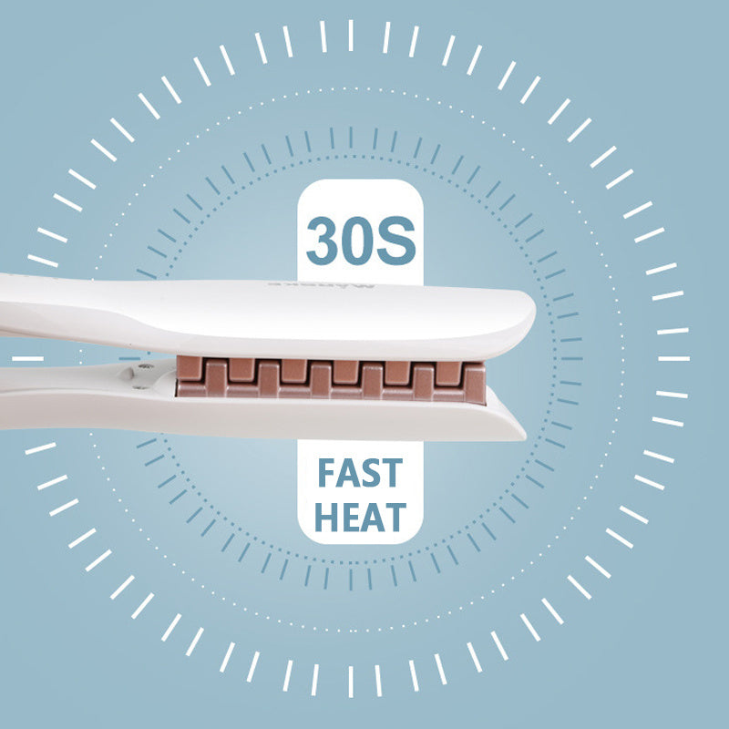 HKM-549523 Corrugated Hair Crimping Iron with Ergonomic Handle and Fast Heating Feature