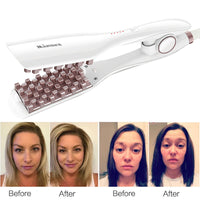 HKM-549523 Corrugated Hair Crimping Iron with Ergonomic Handle and Fast Heating Feature