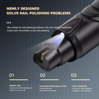 HKM-736403 Lighted Rechargeable Pet Nail Grinder for Painless Grooming of Small to Large Dogs