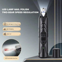 HKM-736403 Lighted Rechargeable Pet Nail Grinder for Painless Grooming of Small to Large Dogs