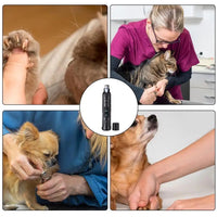 HKM-736403 Lighted Rechargeable Pet Nail Grinder for Painless Grooming of Small to Large Dogs
