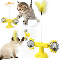 HKM-721875 Cat Windmill Toy with Free-Swinging Turntable Design for Interactive Play