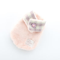 HKM-336275 Double-Sided Cotton Coat with Imitation Rabbit Fur Collar - Available in Pink and Grey, Sizes XS to XL