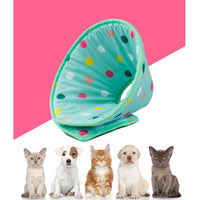 HKM-756307 Light Blue Anti-Lick and Scratch Protection Ring for Pets - Durable Polyester Collar Accessory