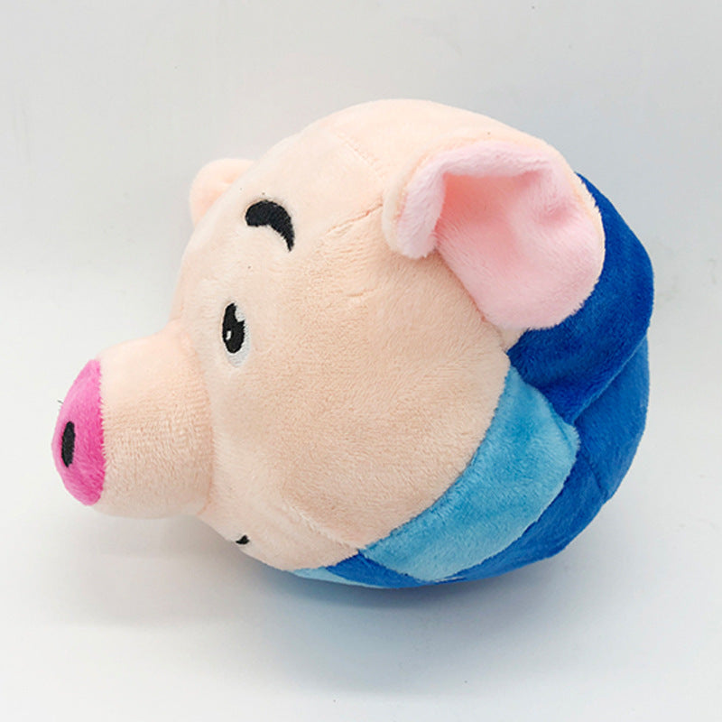 HKM-212563 Plush Dog Acoustic Bounce Ball Toy for Interactive Play