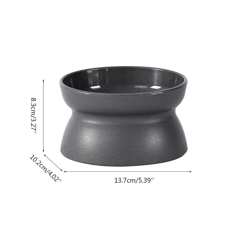 HKM-895891 Elevated Cat Bowl with Ergonomic Design for Natural Eating Posture
