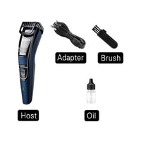 HKM-579475 Rechargeable Stainless Steel Hair Clipper with Adjustable Head - Model KM-632