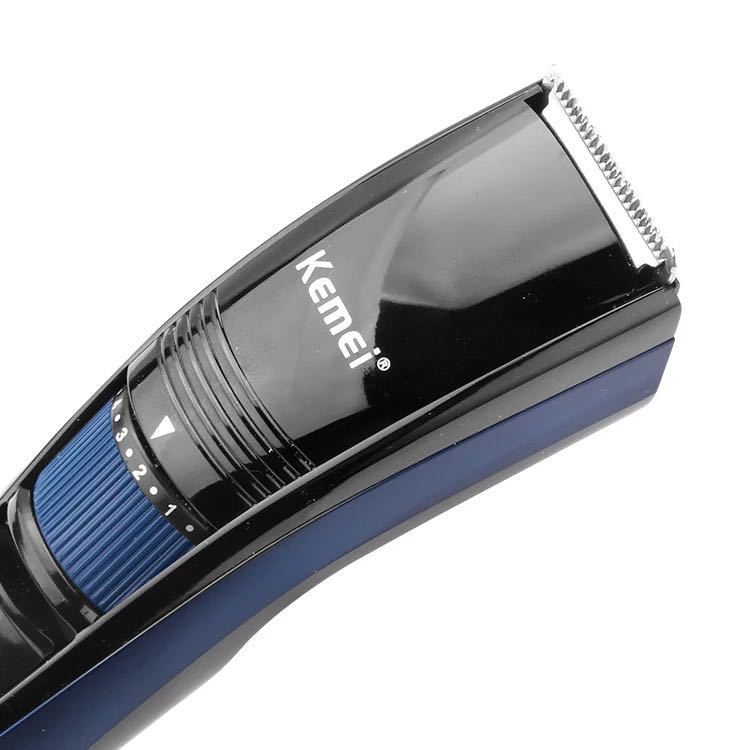HKM-579475 Rechargeable Stainless Steel Hair Clipper with Adjustable Head - Model KM-632