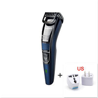 HKM-579475 Rechargeable Stainless Steel Hair Clipper with Adjustable Head - Model KM-632