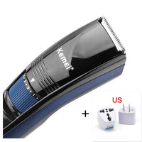 HKM-579475 Rechargeable Stainless Steel Hair Clipper with Adjustable Head - Model KM-632