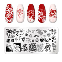 HKM-432019 Nail Stamping Plate - Stainless Steel Manicure Tool for Beautiful Nail Designs