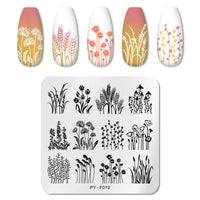 HKM-432019 Nail Stamping Plate - Stainless Steel Manicure Tool for Beautiful Nail Designs