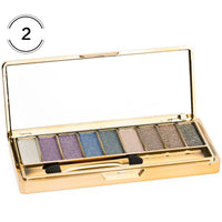 HKM-145747 9-Color Glitter Eyeshadow Palette for Parties, Weddings & Everyday Use