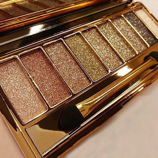 HKM-145747 9-Color Glitter Eyeshadow Palette for Parties, Weddings & Everyday Use
