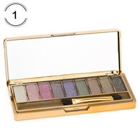 HKM-145747 9-Color Glitter Eyeshadow Palette for Parties, Weddings & Everyday Use