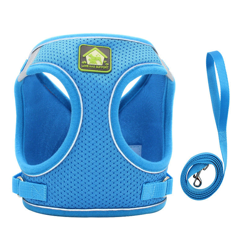 HKM-837971 Adjustable Cat and Small Dog Traction Vest for Outdoor Adventures