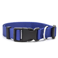HKM-229715 Soft Nylon Pet Collar for Cats and Dogs - Adjustable, Durable with Plastic and Metal Buckles, Various Colors Available