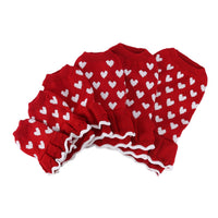 HKM-700499 Warm Red Acrylic Dog Sweater Skirt for Autumn and Winter