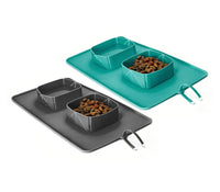 HKM-960275 Foldable Silicone Dog Bowl for Medium to Large Pets - 600 ml, Portable and Eco-Friendly Design