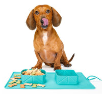 HKM-960275 Foldable Silicone Dog Bowl for Medium to Large Pets - 600 ml, Portable and Eco-Friendly Design