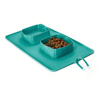 HKM-960275 Foldable Silicone Dog Bowl for Medium to Large Pets - 600 ml, Portable and Eco-Friendly Design