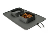 HKM-960275 Foldable Silicone Dog Bowl for Medium to Large Pets - 600 ml, Portable and Eco-Friendly Design