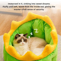 HKM-203155 Cozy Dinosaur Themed Pet Bed for Small to Large Dogs and Cats - Soft and Warm Nest House