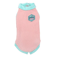 HKM-301203 Wool Clothes for Hairless Cats - Autumn & Winter Two-Legged Apparel in Blue and Pink Edges, Sizes XS to XL