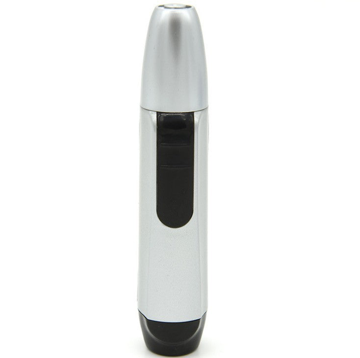HKM-183955 Silver Electric Nose Hair Trimmer with Waterproof Design and Three-Dimensional Blade