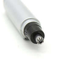 HKM-183955 Silver Electric Nose Hair Trimmer with Waterproof Design and Three-Dimensional Blade