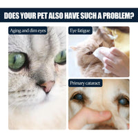 HKM-513619 Pet Eye Drops for Cats and Dogs - Relieve Tear Marks and Soothe Itchy Eyes