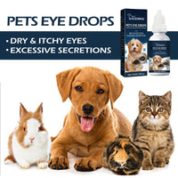 HKM-513619 Pet Eye Drops for Cats and Dogs - Relieve Tear Marks and Soothe Itchy Eyes