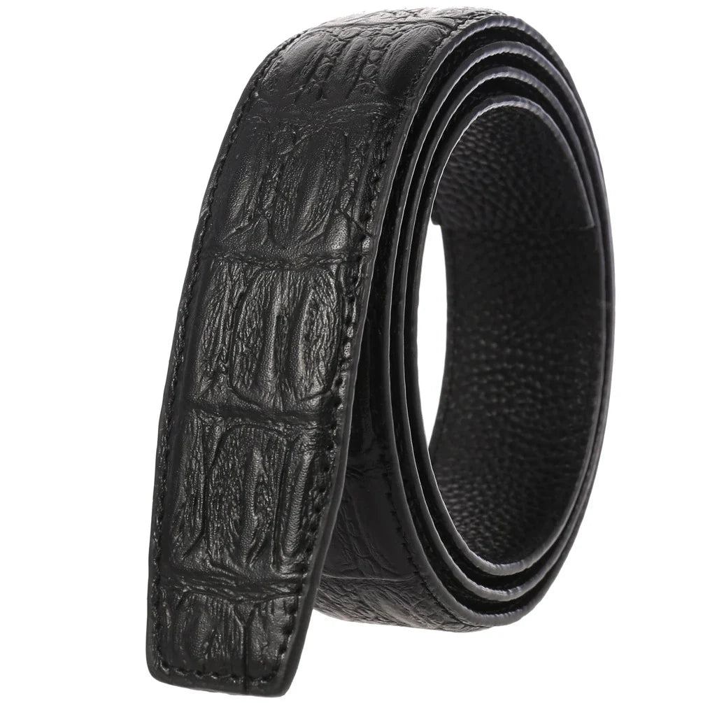 HKM-771283 Automatic Buckle Men's Cowhide Leather Belt - Durable First Layer Design