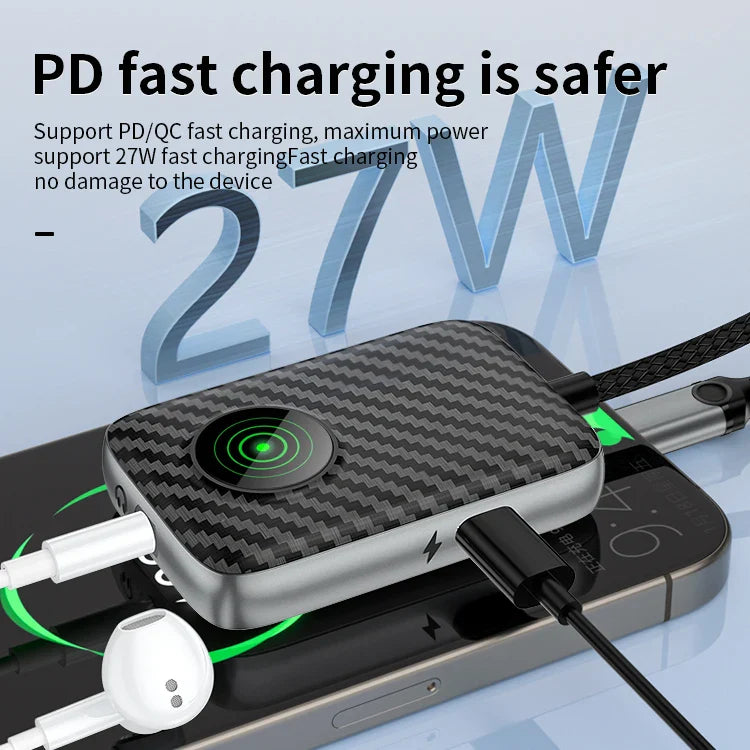 KTX-769171 27W Fast Charge Adapter with Lightning and 3.5mm Headphone Jack Compatibility