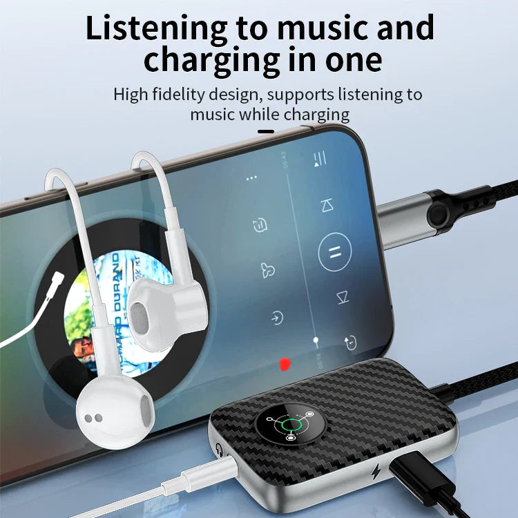 KTX-769171 27W Fast Charge Adapter with Lightning and 3.5mm Headphone Jack Compatibility