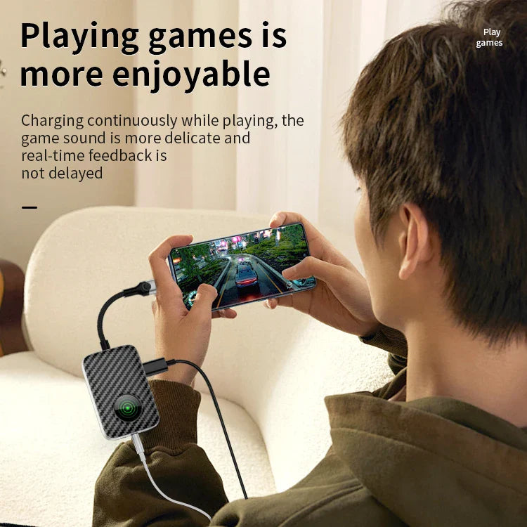 KTX-769171 27W Fast Charge Adapter with Lightning and 3.5mm Headphone Jack Compatibility