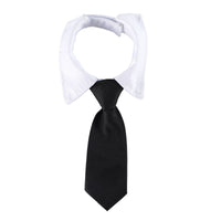 HKM-701971 Adjustable Christmas Dog Necktie with Snowflake Pattern and Red Plaid for Small to Medium Pets