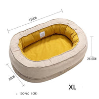 HKM-757907 Warm Removable and Washable Waterproof Sponge Pet Nest for Dogs and Cats - Multiple Sizes Available