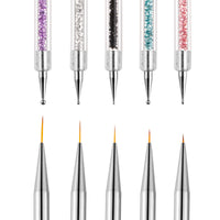HKM-656787 Double-Headed Pointing Drilling Pen for Rhinestones - 48g Set, Suitable for All Skin Types