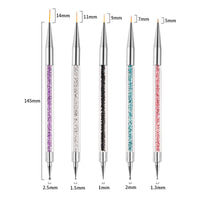 HKM-656787 Double-Headed Pointing Drilling Pen for Rhinestones - 48g Set, Suitable for All Skin Types