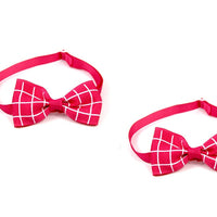 HKM-237459 Plaid Pet Tie Scarf for Cats and Dogs - Stylish Polyester Accessories