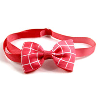 HKM-237459 Plaid Pet Tie Scarf for Cats and Dogs - Stylish Polyester Accessories